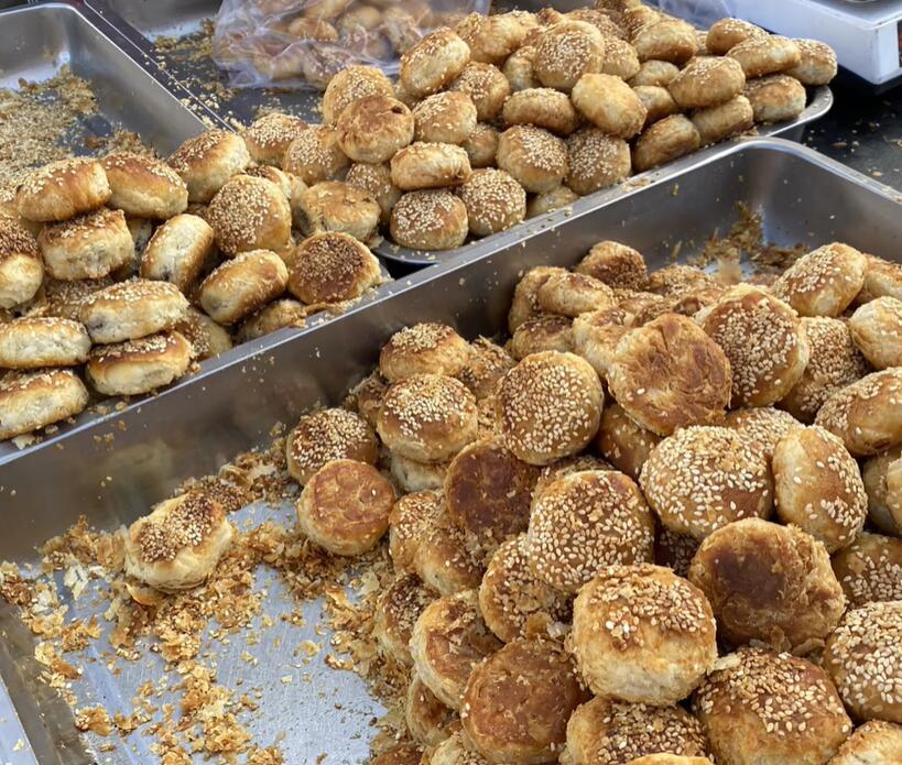 邦均镇各种馅的烧饼